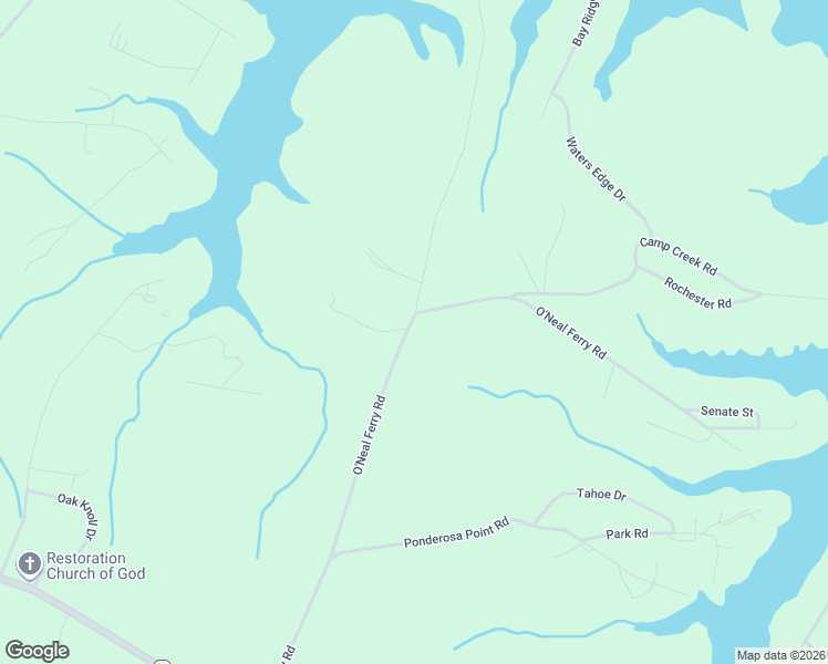 map of restaurants, bars, coffee shops, grocery stores, and more near 532 O'Neal Ferry Road in Townville