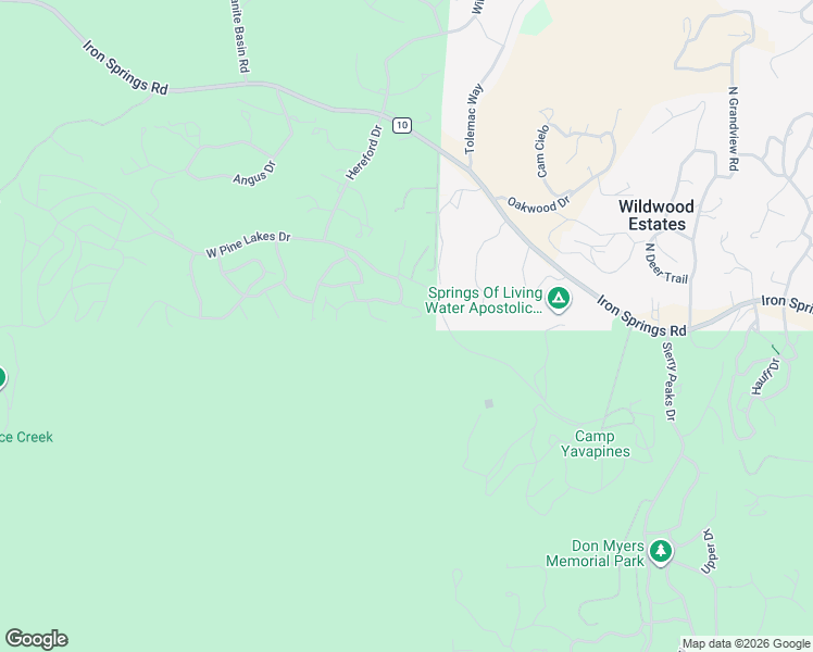 map of restaurants, bars, coffee shops, grocery stores, and more near 1780 Rocking Horse in Prescott