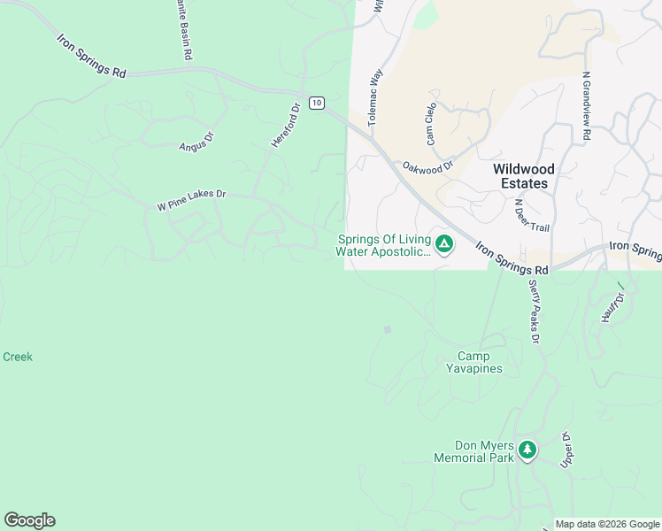 map of restaurants, bars, coffee shops, grocery stores, and more near 1780 Rocking Horse in Prescott