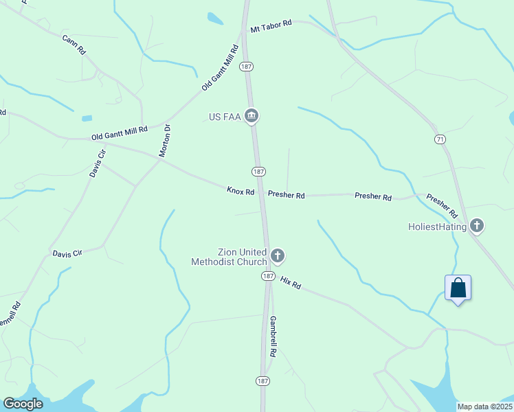 map of restaurants, bars, coffee shops, grocery stores, and more near 5731 South Carolina 187 in Anderson