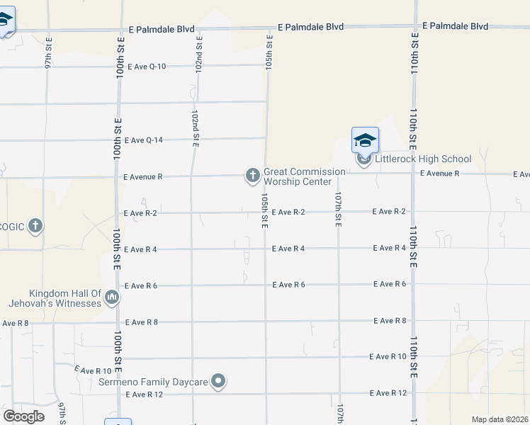 map of restaurants, bars, coffee shops, grocery stores, and more near in Sun Village