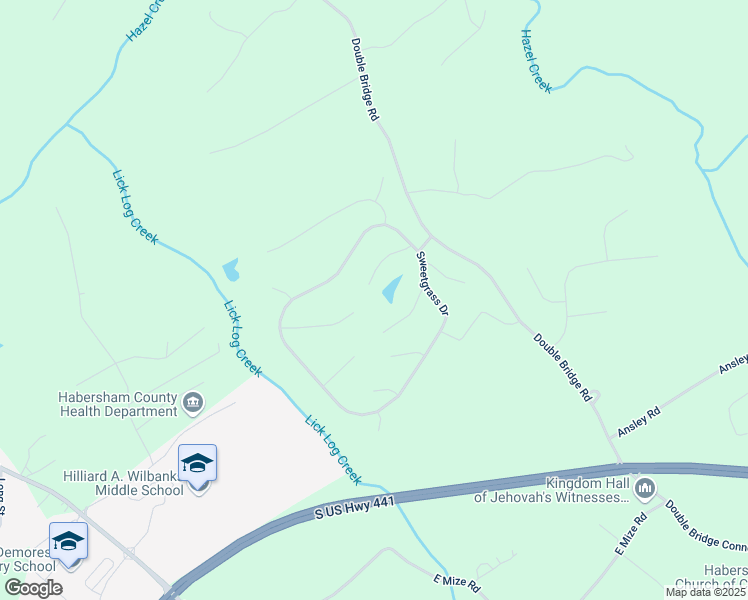 map of restaurants, bars, coffee shops, grocery stores, and more near 877 Sweetgrass Court in Demorest