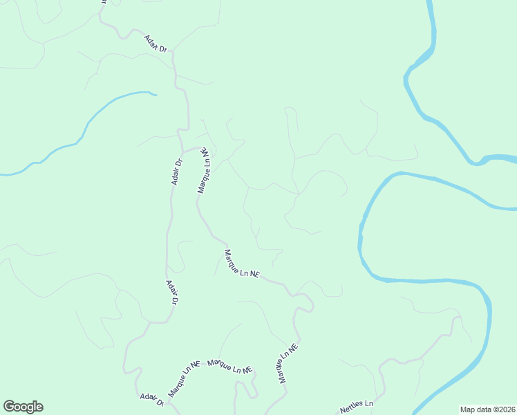 map of restaurants, bars, coffee shops, grocery stores, and more near 540 Jester Court North East in Ranger