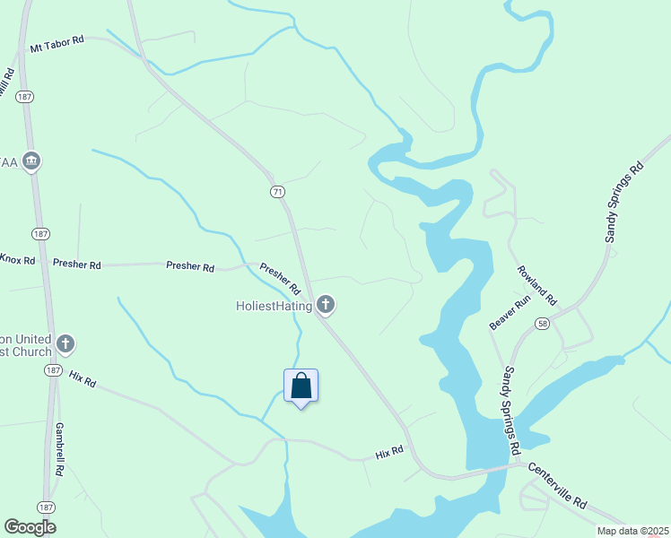 map of restaurants, bars, coffee shops, grocery stores, and more near 106 Bertha Drive in Anderson