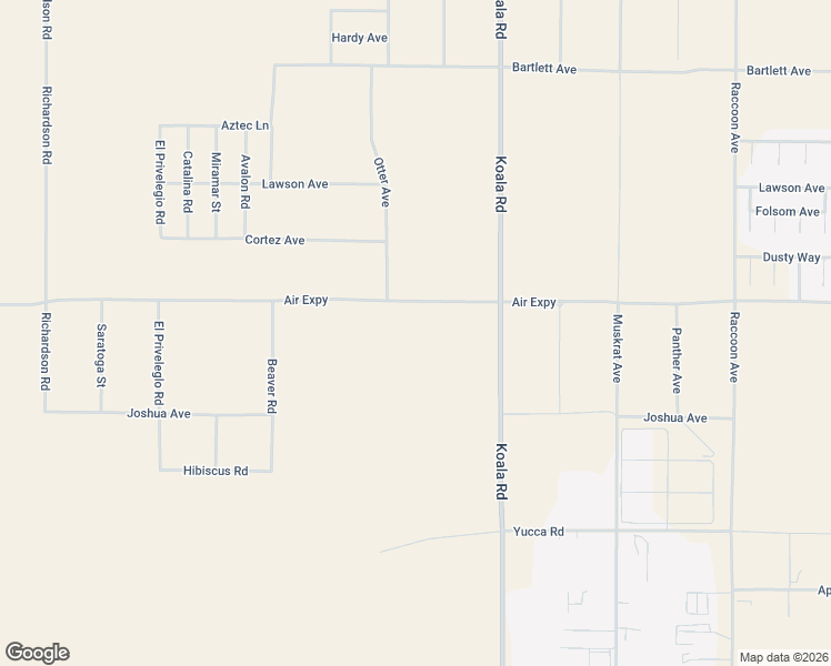 map of restaurants, bars, coffee shops, grocery stores, and more near Air Expressway in Adelanto