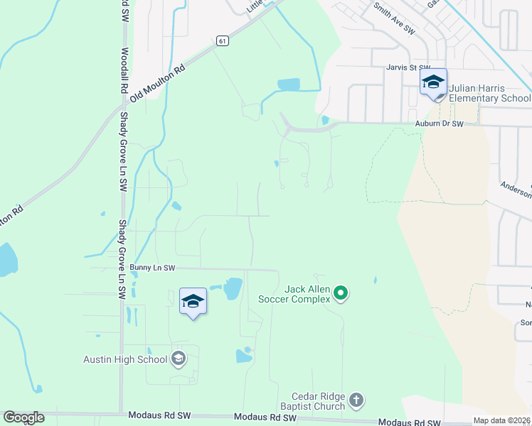 map of restaurants, bars, coffee shops, grocery stores, and more near 2110 Covington Lane Southwest in Decatur