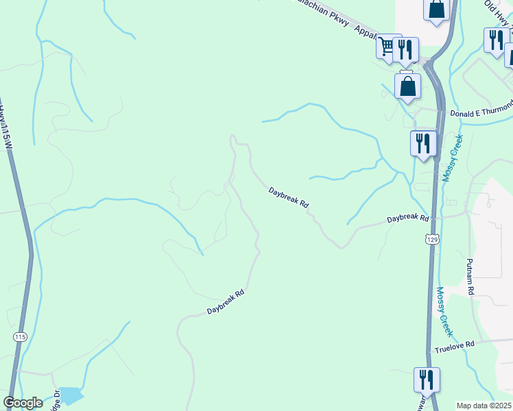 map of restaurants, bars, coffee shops, grocery stores, and more near 1335 Daybreak Road in Cleveland