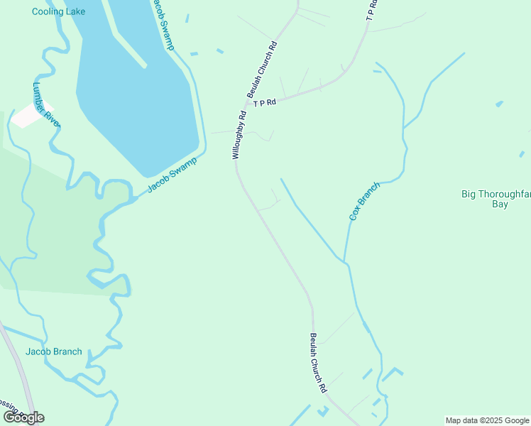 map of restaurants, bars, coffee shops, grocery stores, and more near 1505 Beulah Church Road in Lumberton