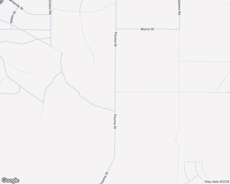 map of restaurants, bars, coffee shops, grocery stores, and more near Pauma Street in Apple Valley