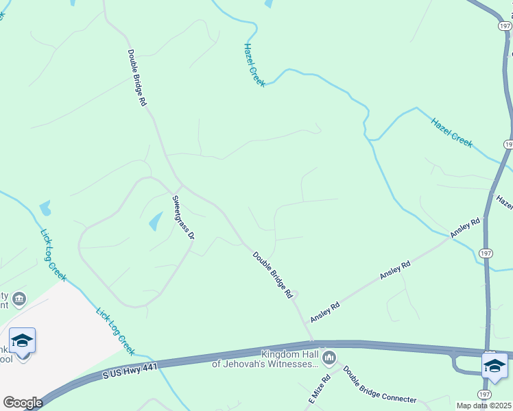 map of restaurants, bars, coffee shops, grocery stores, and more near 310 Sage Street in Demorest