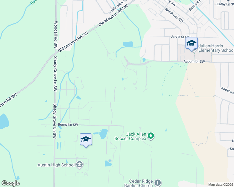 map of restaurants, bars, coffee shops, grocery stores, and more near 2110 Covington Lane Southwest in Decatur