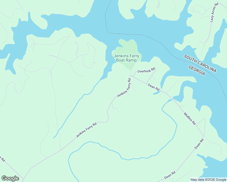 map of restaurants, bars, coffee shops, grocery stores, and more near 1687 Jenkins Ferry Road in Martin