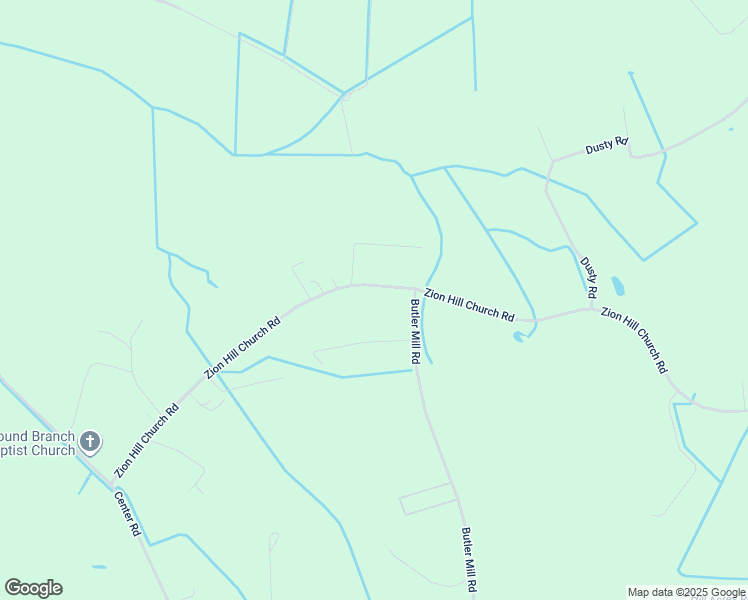 map of restaurants, bars, coffee shops, grocery stores, and more near 1175 Zion Hill Church Road in Bladenboro