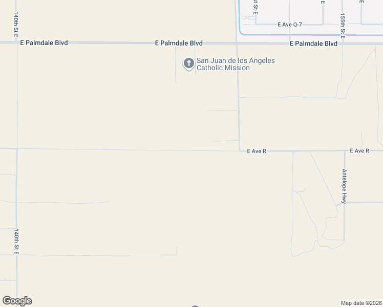 map of restaurants, bars, coffee shops, grocery stores, and more near 14817 East Avenue R in Palmdale
