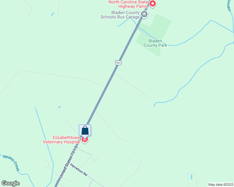 map of restaurants, bars, coffee shops, grocery stores, and more near 4155 U.S. 701 Highway in Elizabethtown