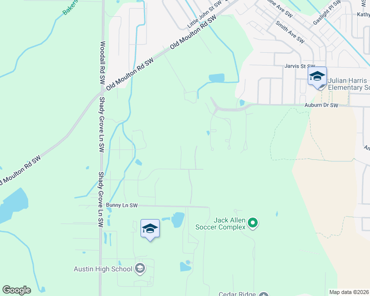 map of restaurants, bars, coffee shops, grocery stores, and more near 2110 Covington Lane Southwest in Decatur