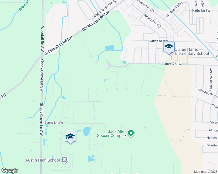 map of restaurants, bars, coffee shops, grocery stores, and more near 2019 Sarah Lane in Decatur