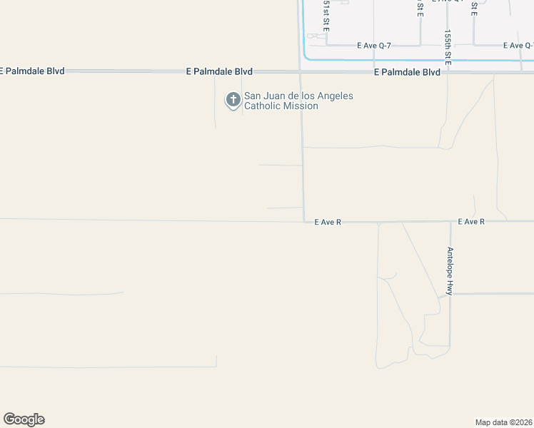 map of restaurants, bars, coffee shops, grocery stores, and more near 14817 East Avenue R in Palmdale