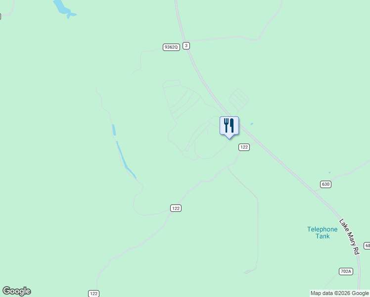 map of restaurants, bars, coffee shops, grocery stores, and more near 53878 Lake Mary Road in Happy Jack