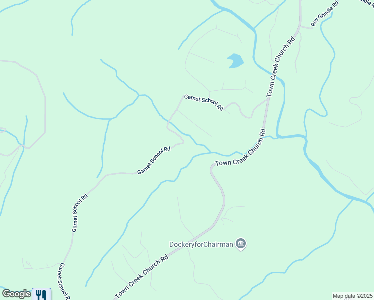 map of restaurants, bars, coffee shops, grocery stores, and more near 1186 Garnet School Road in Dahlonega