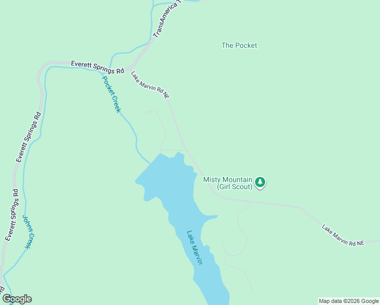 map of restaurants, bars, coffee shops, grocery stores, and more near 141 Lake Marvin Road Northeast in Armuchee