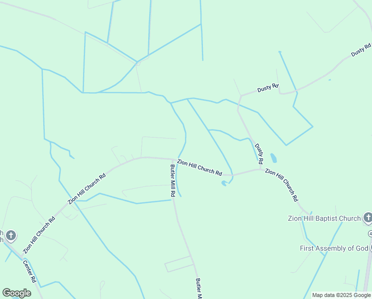 map of restaurants, bars, coffee shops, grocery stores, and more near 1060 Zion Hill Church Road in Bladenboro