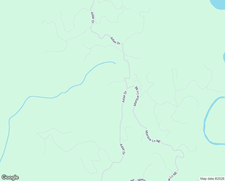 map of restaurants, bars, coffee shops, grocery stores, and more near 364 Luna Court Northeast in Ranger