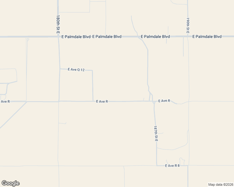 map of restaurants, bars, coffee shops, grocery stores, and more near 18427 East Avenue R in Palmdale
