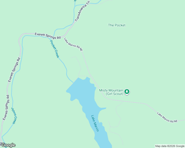 map of restaurants, bars, coffee shops, grocery stores, and more near 141 Lake Marvin Road Northeast in Armuchee