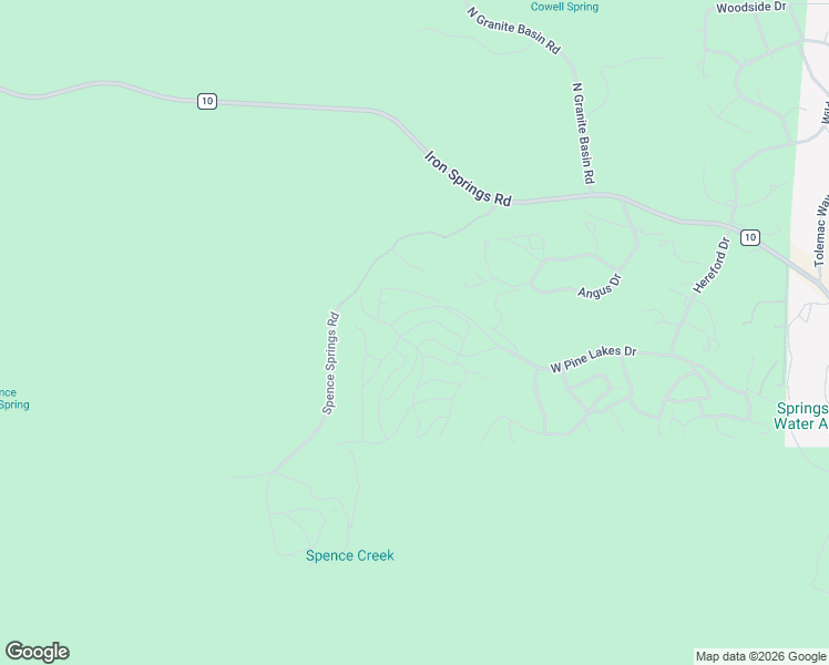 map of restaurants, bars, coffee shops, grocery stores, and more near 128 Midway in Prescott