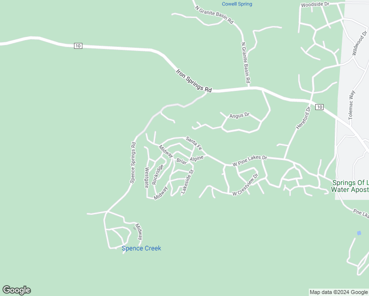 map of restaurants, bars, coffee shops, grocery stores, and more near 61 Oakmont Street in Prescott