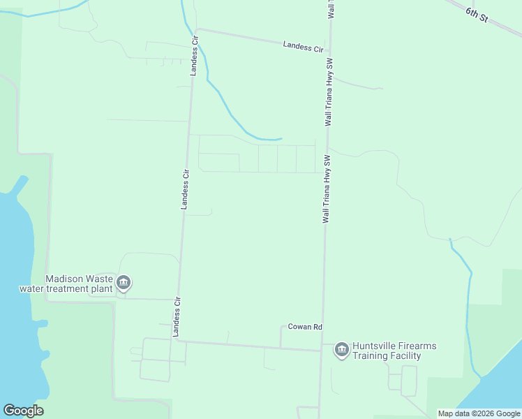 map of restaurants, bars, coffee shops, grocery stores, and more near 516 Wall Triana Highway Southwest in Madison