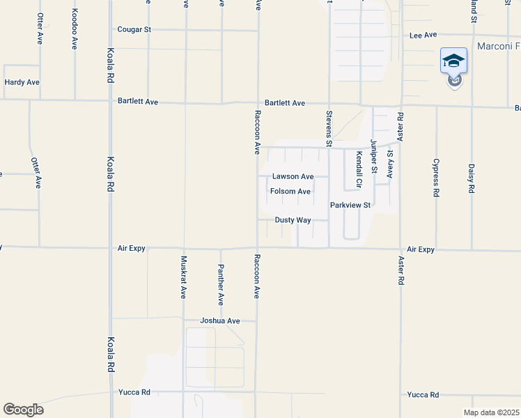 map of restaurants, bars, coffee shops, grocery stores, and more near 17820 Bridgeport Street in Adelanto