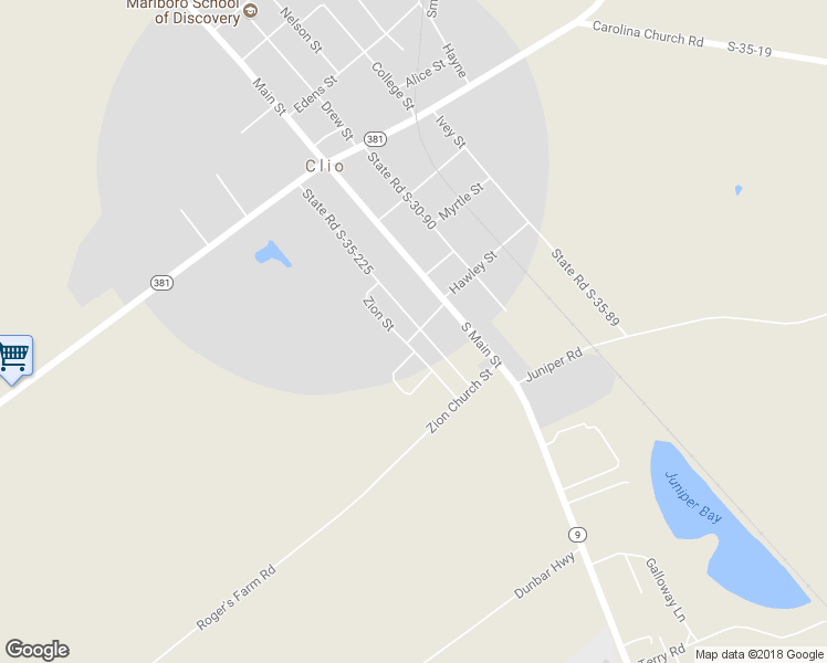 map of restaurants, bars, coffee shops, grocery stores, and more near 405 State Road S-35-225 in Clio