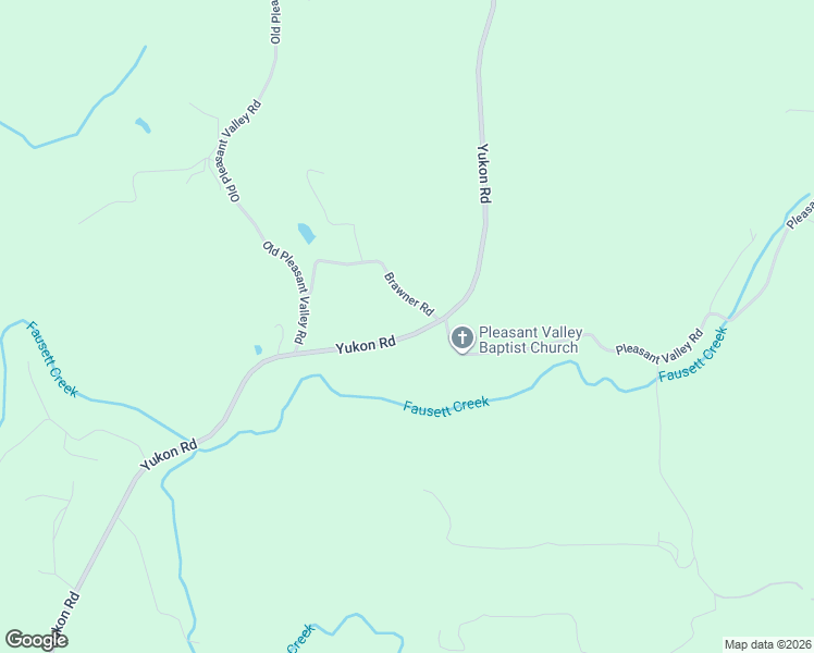 map of restaurants, bars, coffee shops, grocery stores, and more near 7458 Yukon Road in Talking Rock