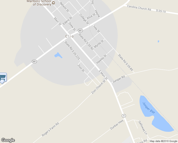 map of restaurants, bars, coffee shops, grocery stores, and more near 402 State Road S-35-225 in Clio