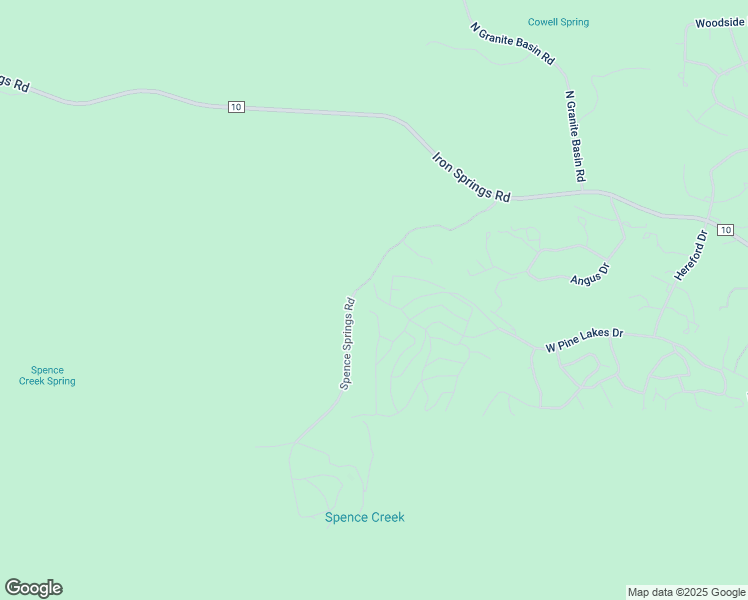 map of restaurants, bars, coffee shops, grocery stores, and more near 205 Midway in Prescott