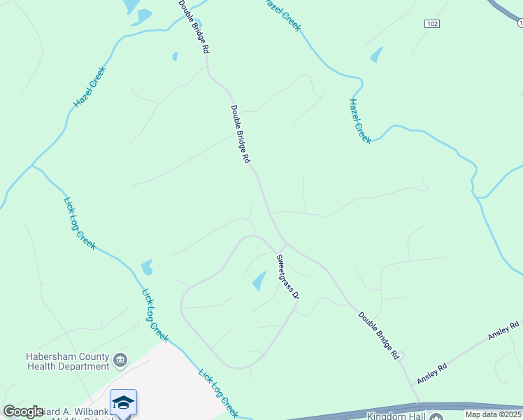 map of restaurants, bars, coffee shops, grocery stores, and more near 1126 Sydney Lane in Demorest