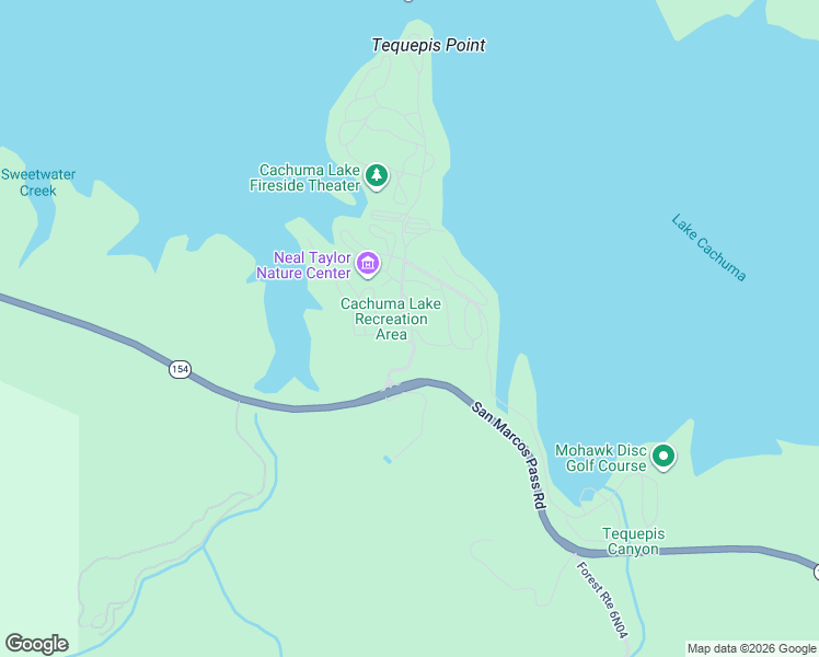 map of restaurants, bars, coffee shops, grocery stores, and more near 46 Lakeview Drive in Santa Barbara