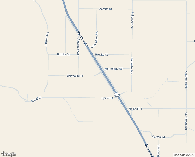 map of restaurants, bars, coffee shops, grocery stores, and more near Barstow Road in Lucerne Valley