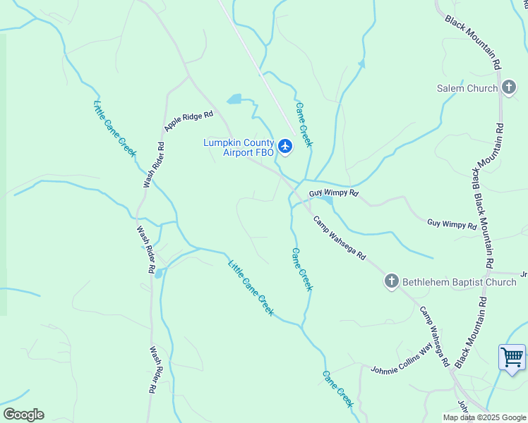 map of restaurants, bars, coffee shops, grocery stores, and more near 117 Wahsega Way in Dahlonega