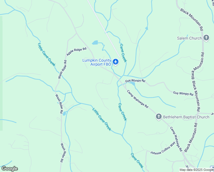 map of restaurants, bars, coffee shops, grocery stores, and more near 117 Wahsega Way in Dahlonega
