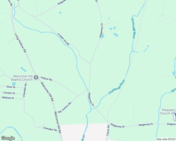 map of restaurants, bars, coffee shops, grocery stores, and more near 1401 Ridgeway Drive in Trion