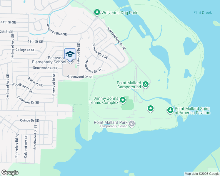 map of restaurants, bars, coffee shops, grocery stores, and more near 8TH Stratford Court Southeast in Decatur