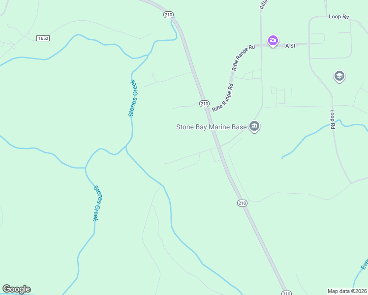 map of restaurants, bars, coffee shops, grocery stores, and more near 106 Manchester Lane in Holly Ridge