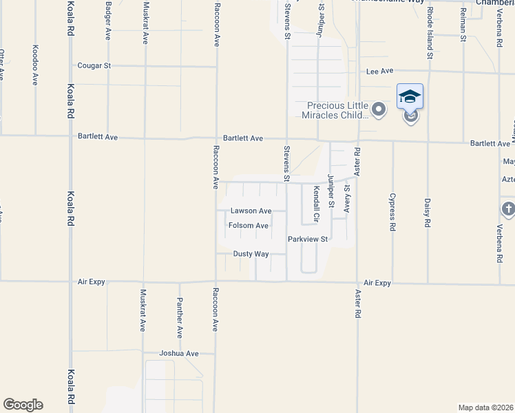 map of restaurants, bars, coffee shops, grocery stores, and more near 10222 Lawson Avenue in Adelanto