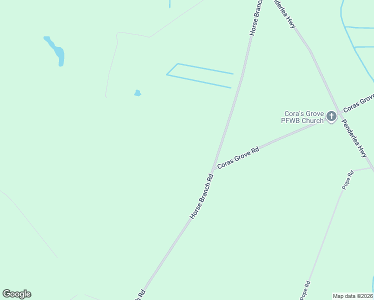 map of restaurants, bars, coffee shops, grocery stores, and more near 3703 Horse Branch Road in Pender County