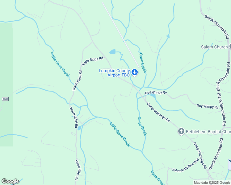 map of restaurants, bars, coffee shops, grocery stores, and more near 194 Wahsega Way in Dahlonega