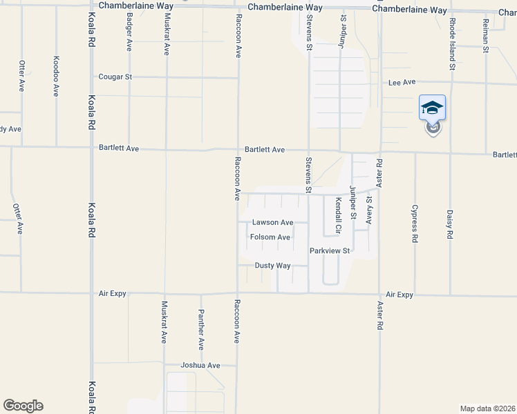 map of restaurants, bars, coffee shops, grocery stores, and more near 17944 Moore Court in Adelanto