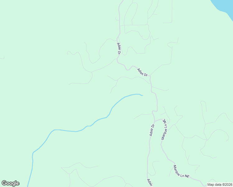 map of restaurants, bars, coffee shops, grocery stores, and more near 1586 Paladin Drive Northeast in Ranger